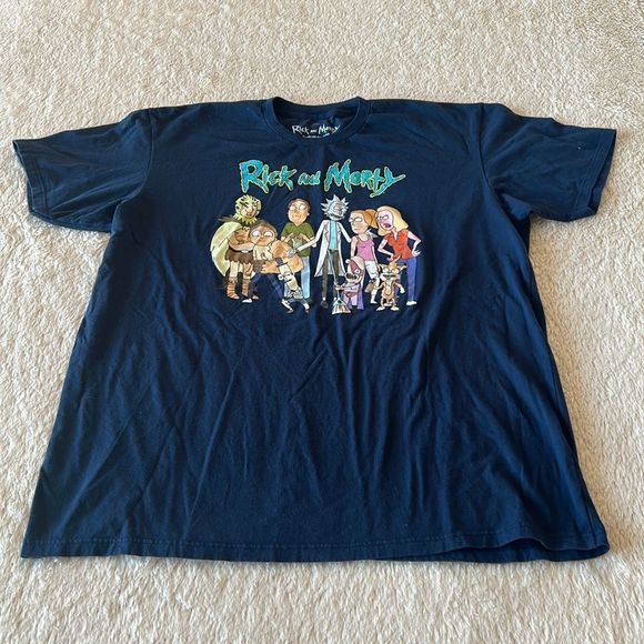 Rick and Morty blue t shirt size 2X - Picture 4 of 16